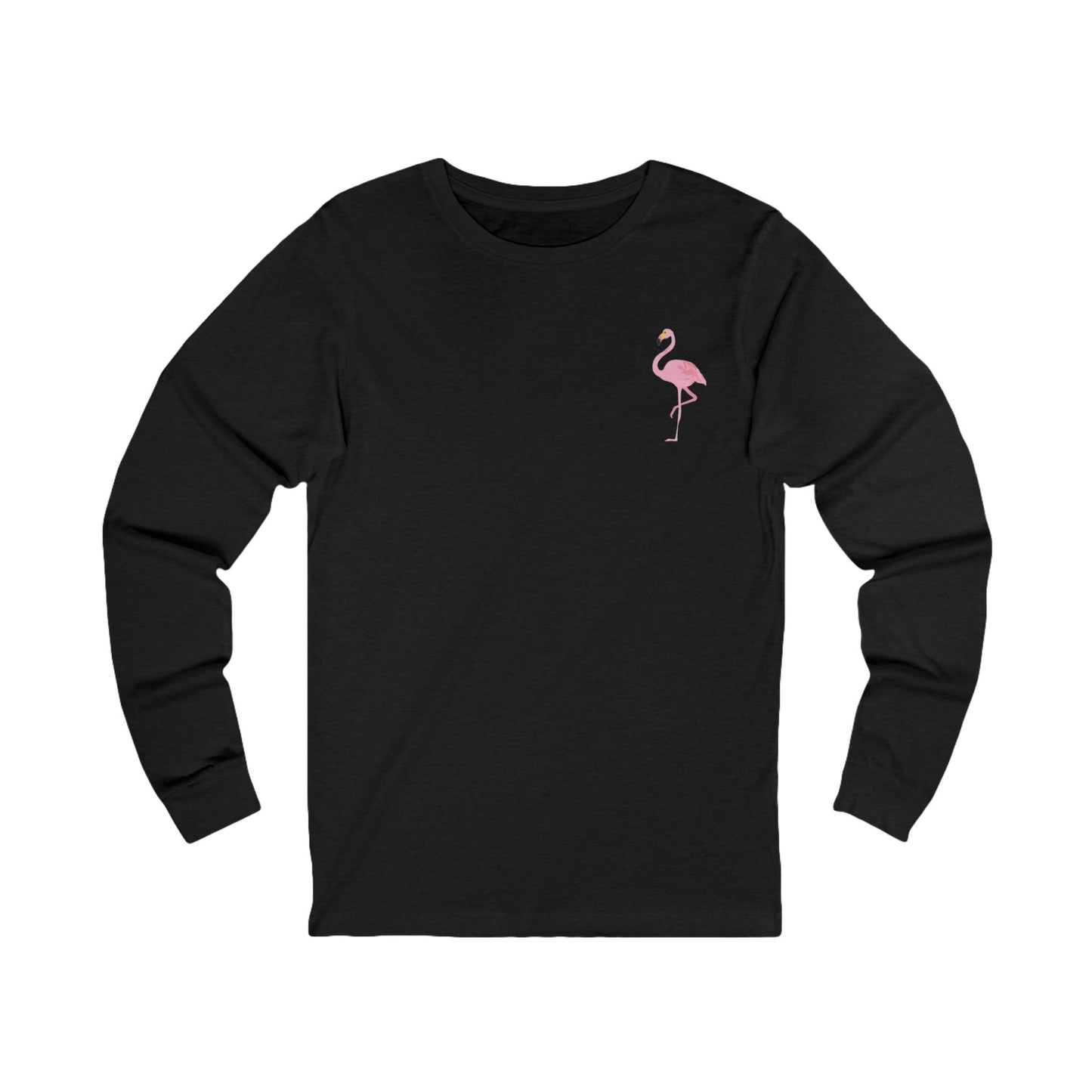Inspirational Flamingo Long Sleeve Tee - 'Be Your Best'