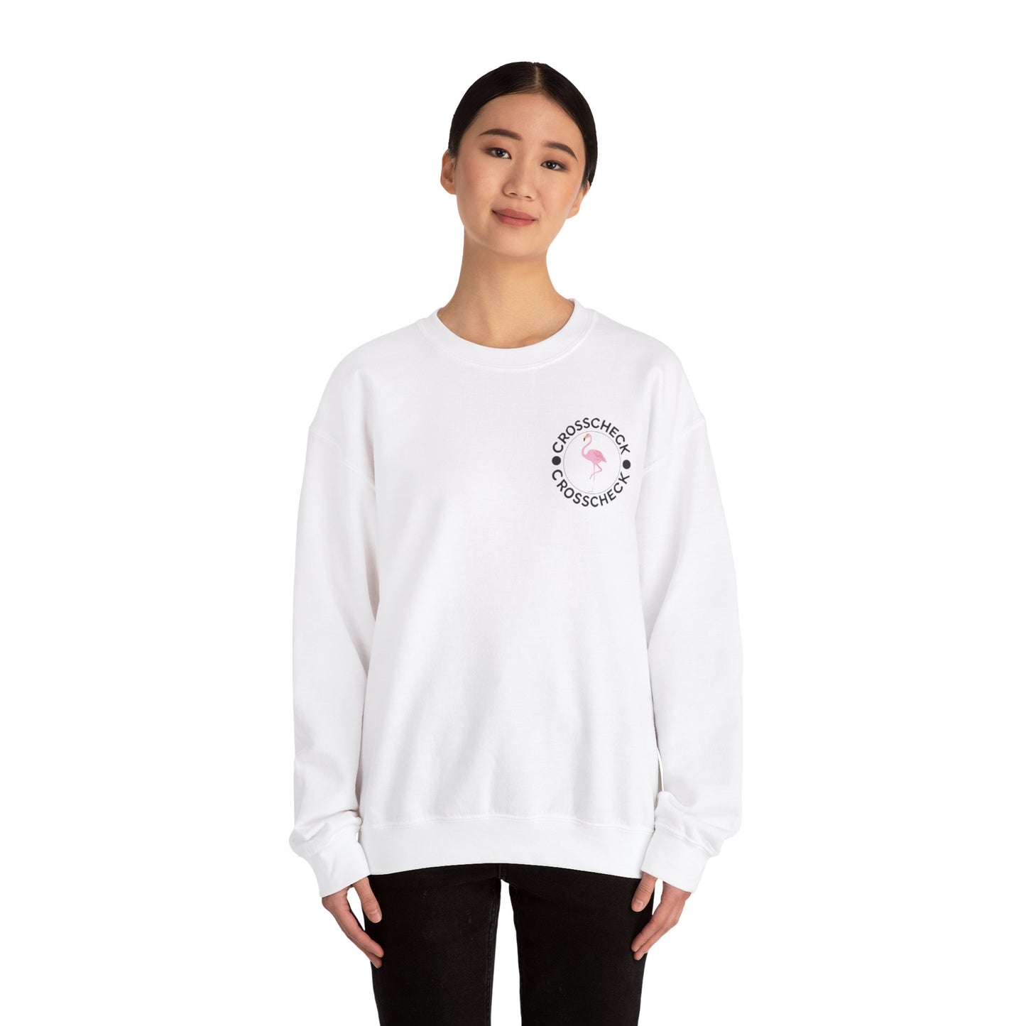 Unisex Flamingo Crewneck - 'Be Your Best' Design - Adult Unisex Sweatshirt