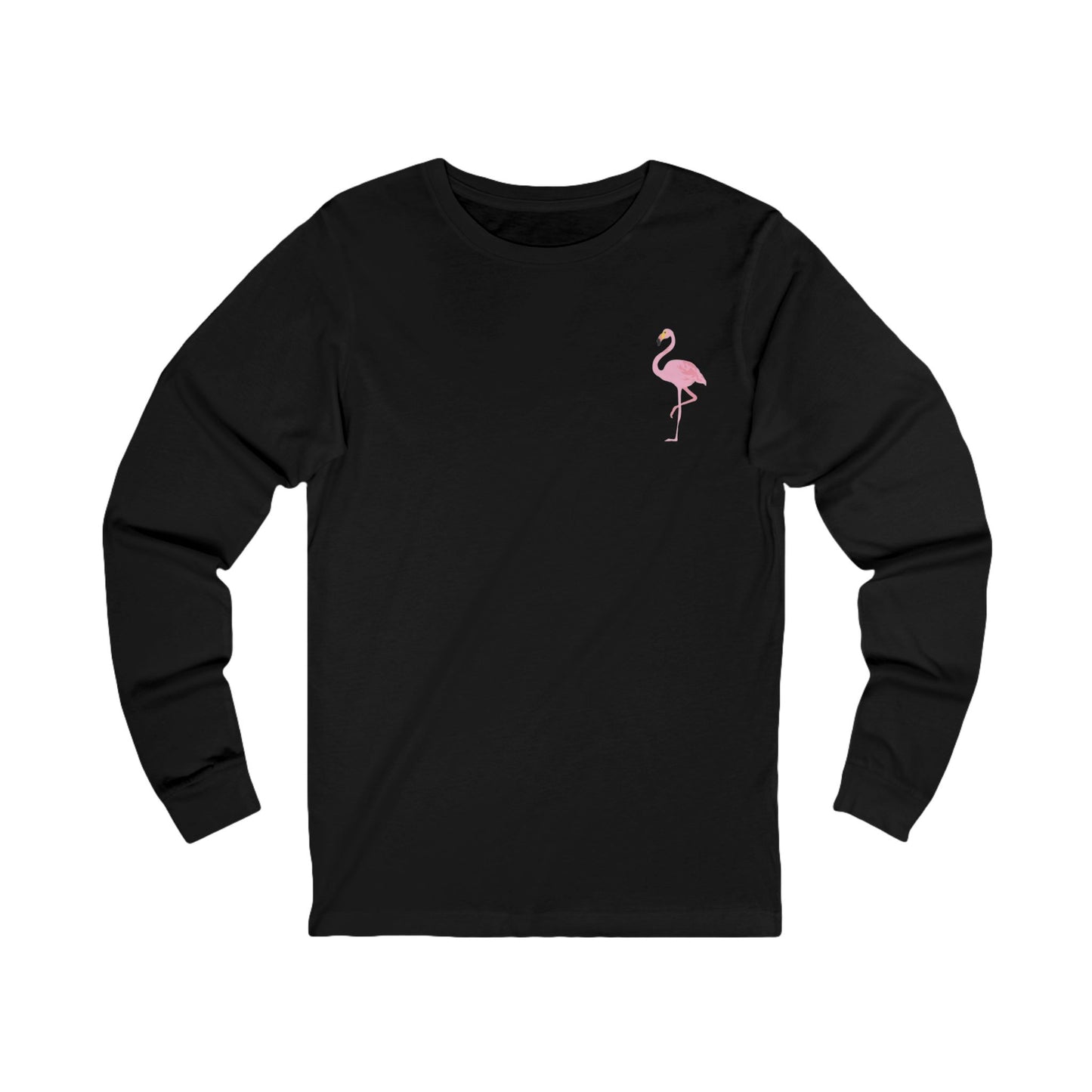 Inspirational Flamingo Long Sleeve Tee - 'Be Your Best'