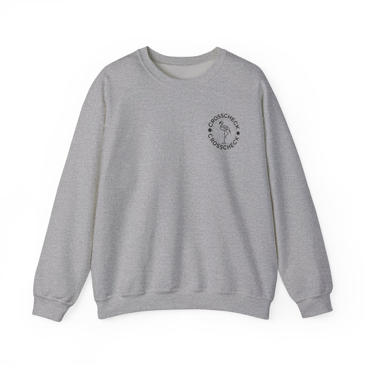 Chill Vibes Crewneck - Unisex Heavy Blend with Flamingo Design - Adult Unisex Sweatshirt