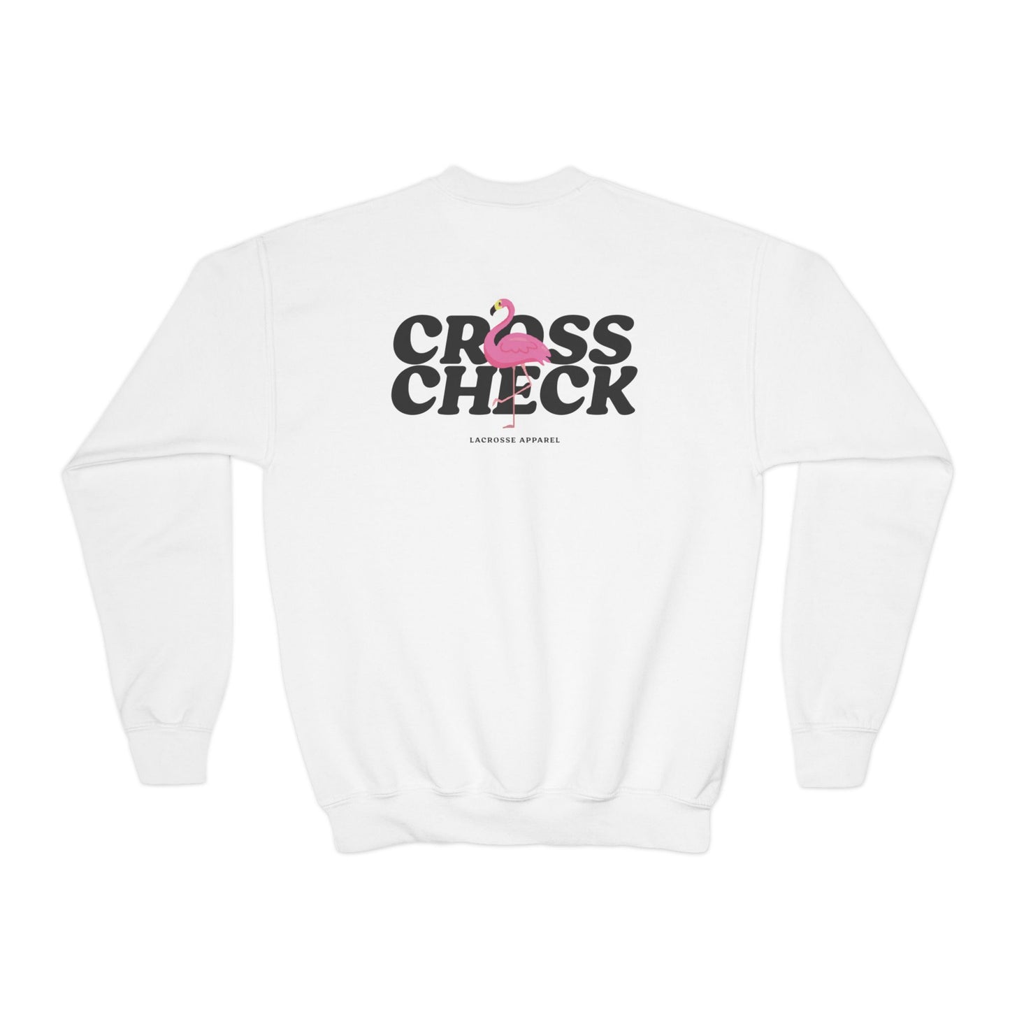 Youth Sweatshirt Flamingo Crewneck- Trendy & Fun