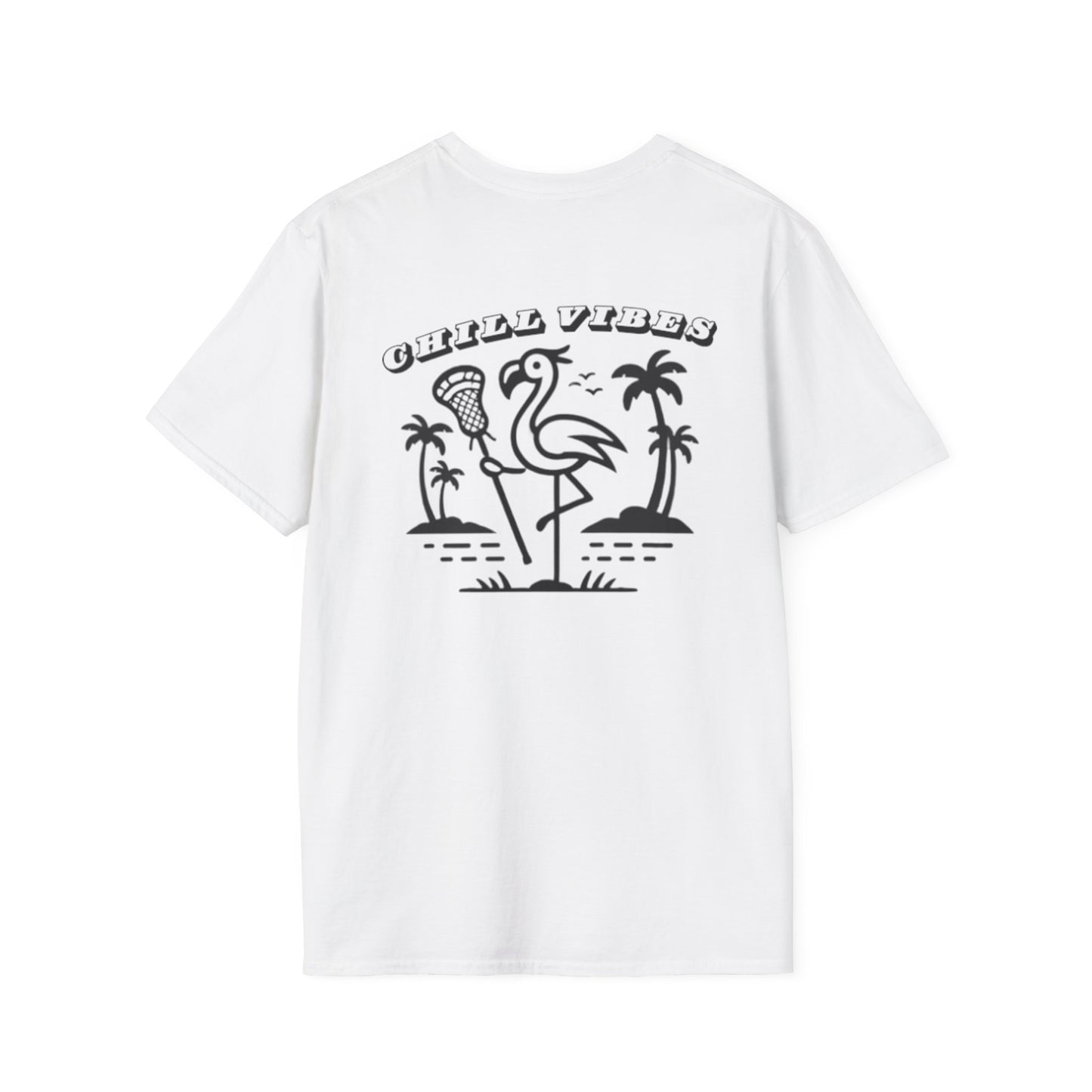 Chill Vibes Flamingo Unisex Softstyle T-Shirt