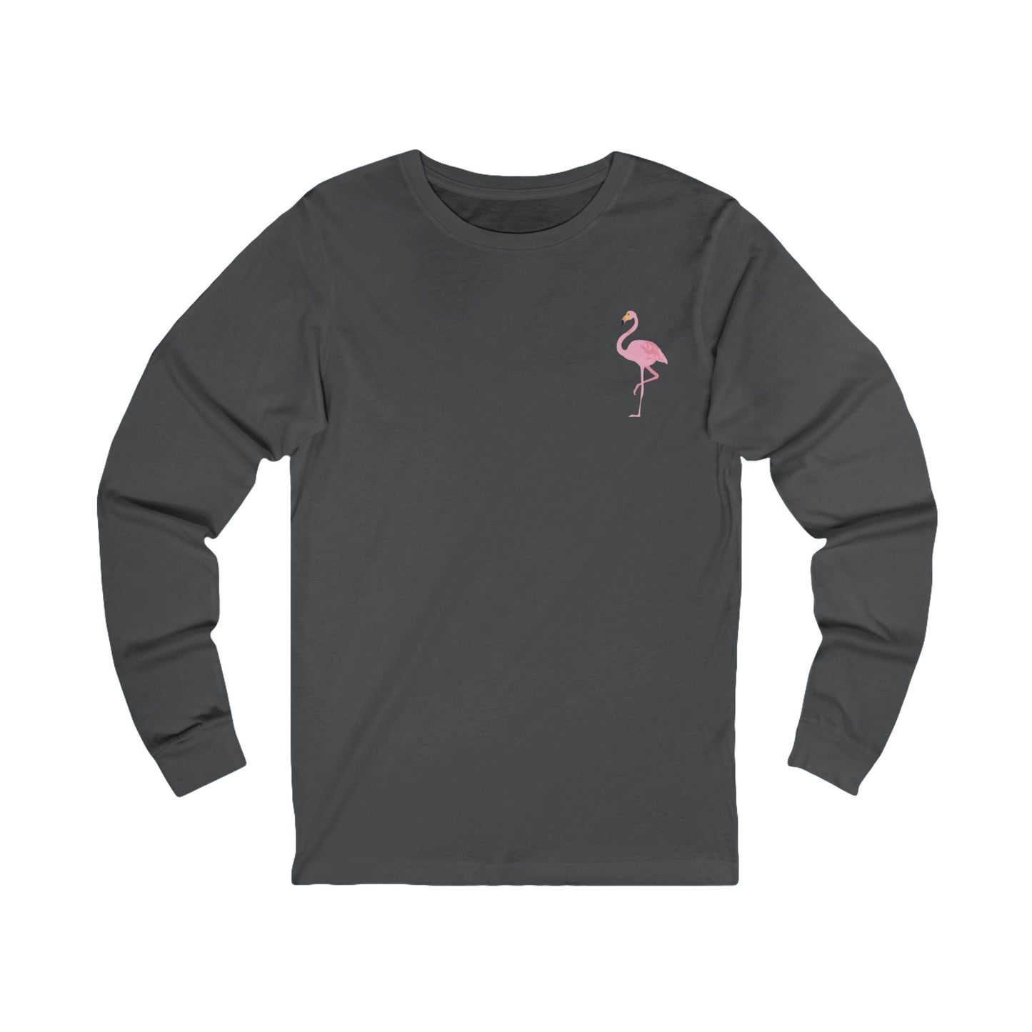 Inspirational Flamingo Long Sleeve Tee - 'Be Your Best'