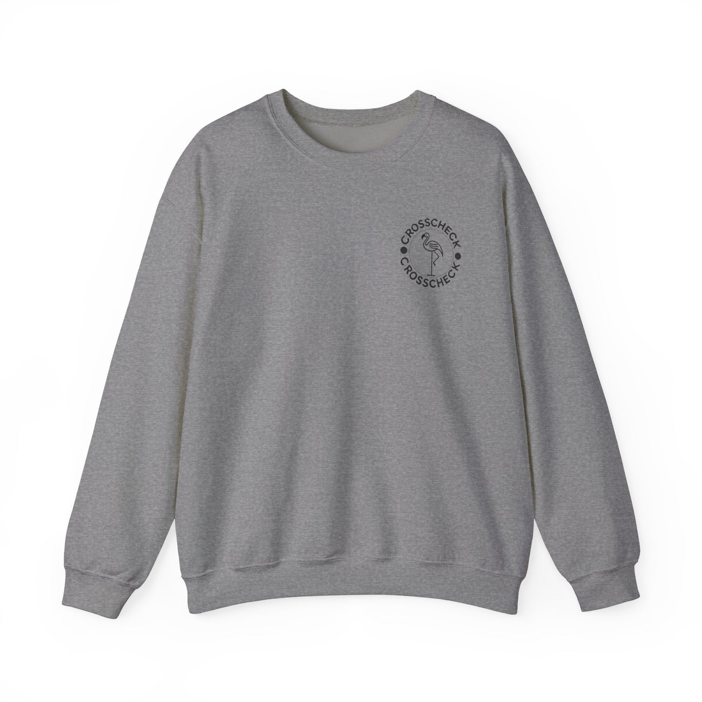 Chill Vibes Crewneck - Unisex Heavy Blend with Flamingo Design - Adult Unisex Sweatshirt