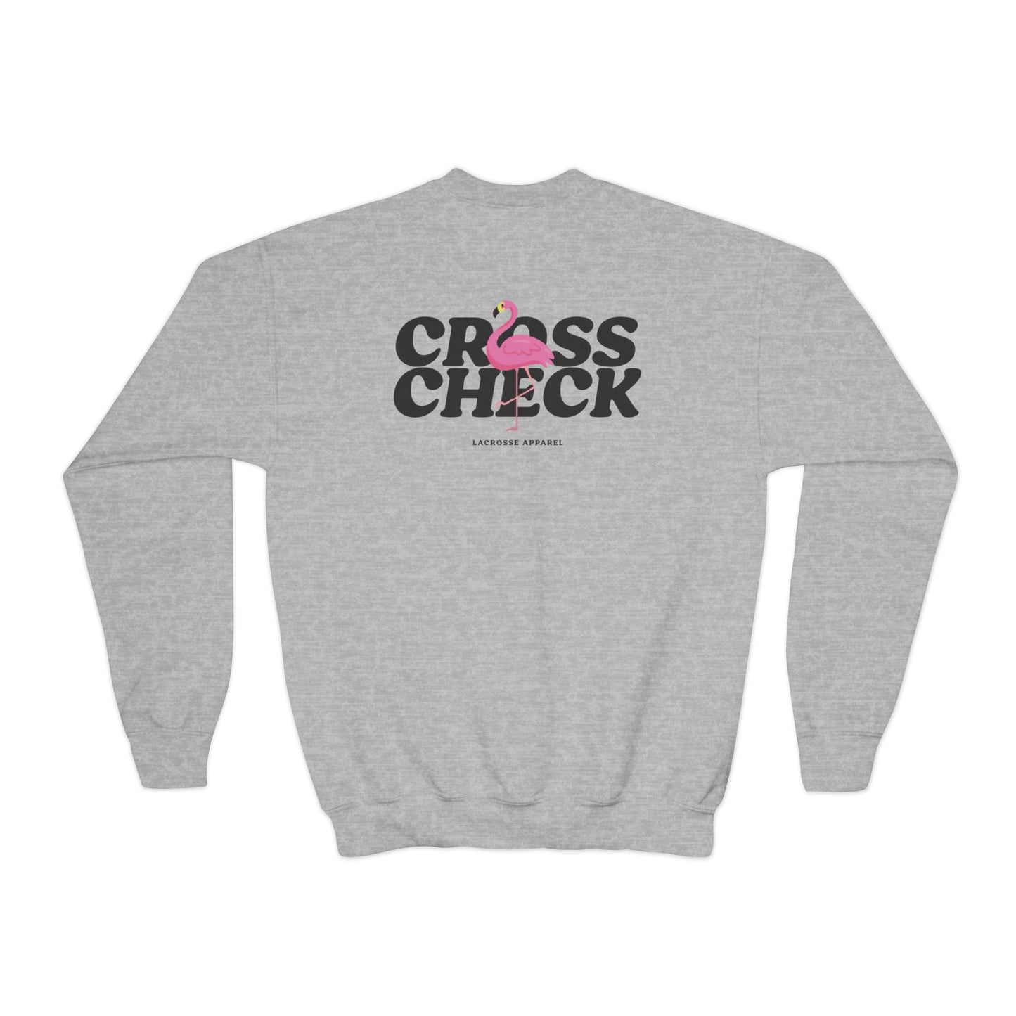 Youth Sweatshirt Flamingo Crewneck- Trendy & Fun