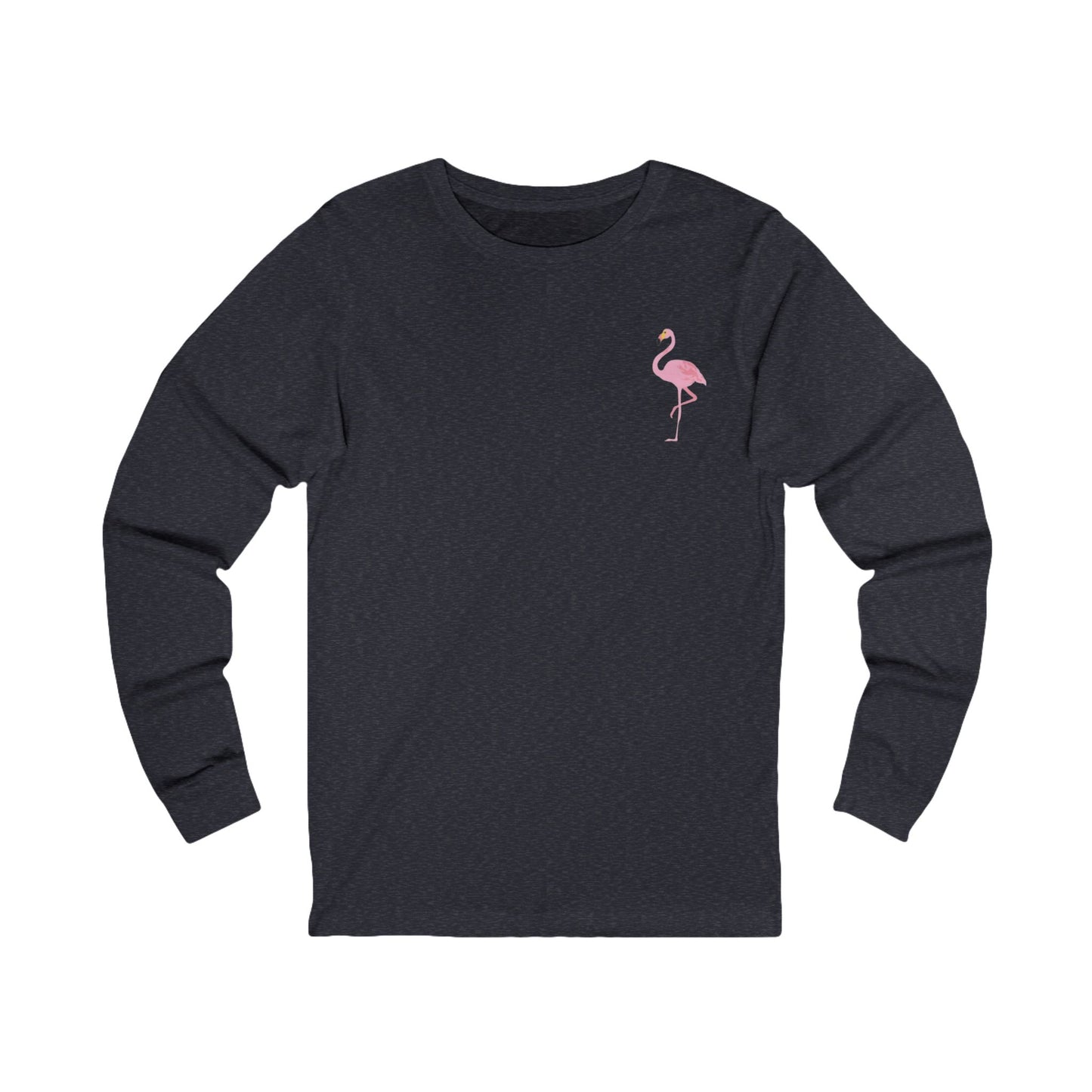 Inspirational Flamingo Long Sleeve Tee - 'Be Your Best'