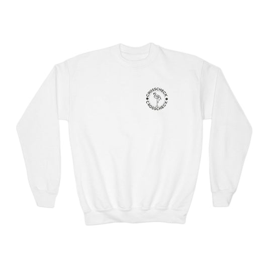 Youth Sweatshirt Crewneck - Chill Vibes Flamingo Design