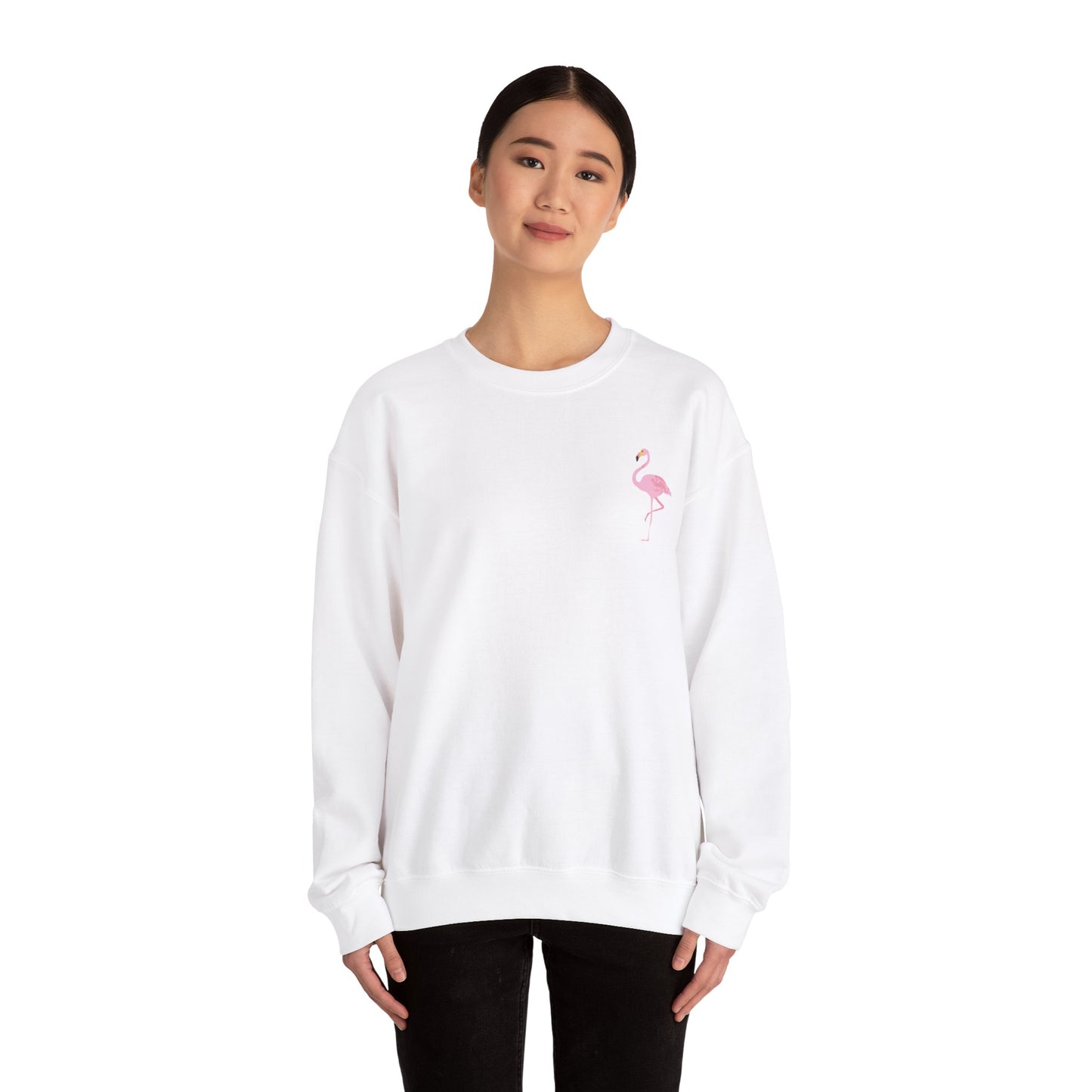 Flamingo Cross Check Lacrosse – Cozy Unisex Heavy Blend - Adult Unisex Sweatshirt