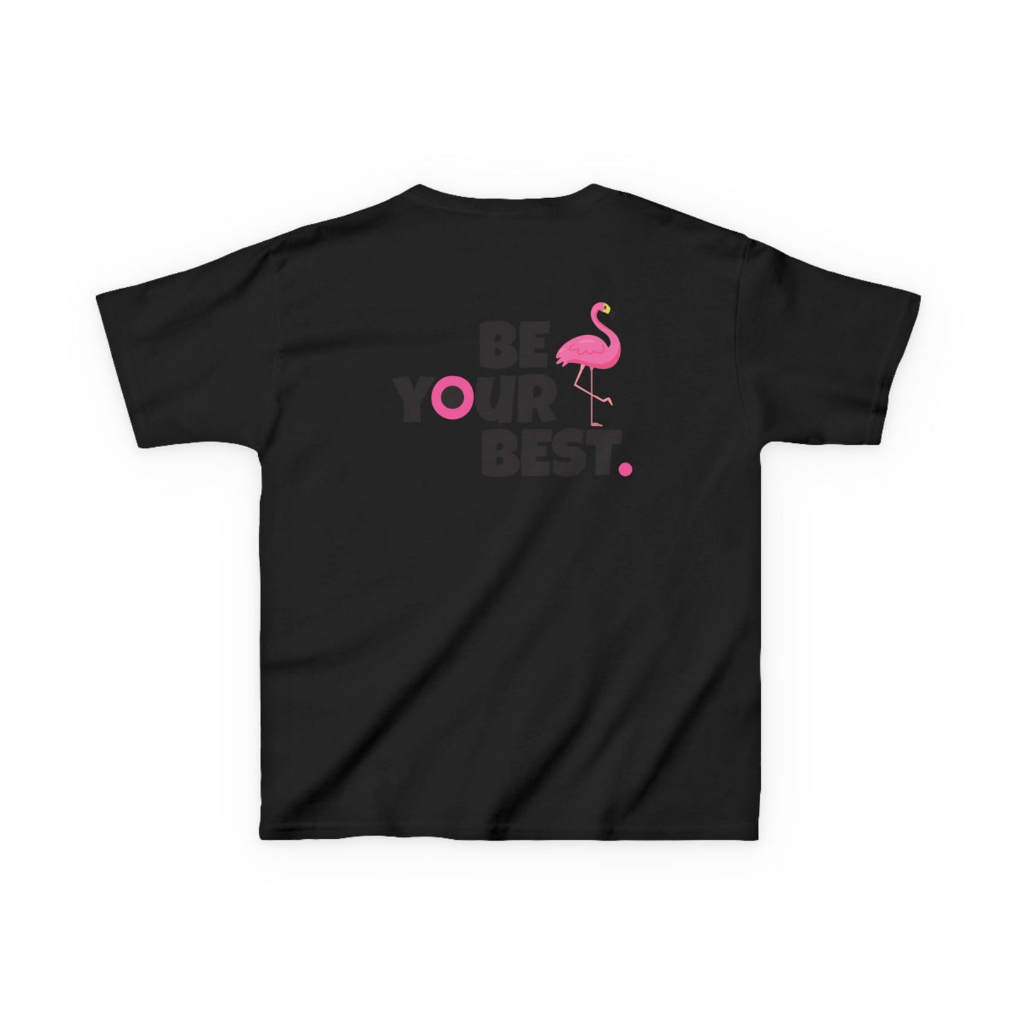Inspirational Kids Flamingo Tee - "Be Your Best"