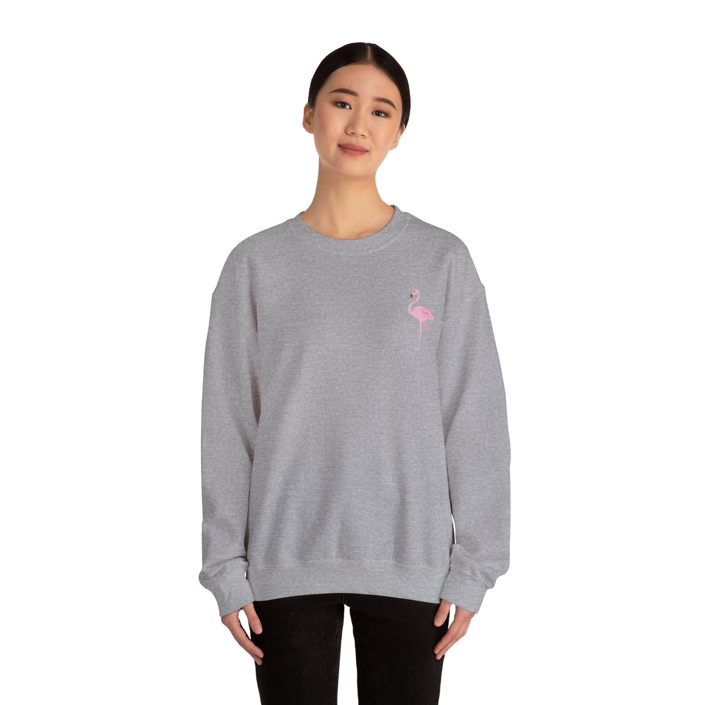 Flamingo Cross Check Lacrosse – Cozy Unisex Heavy Blend - Adult Unisex Sweatshirt