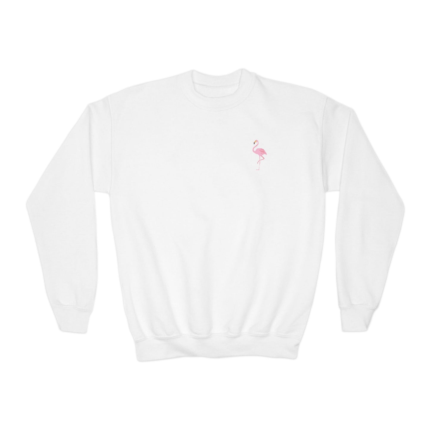 Youth Sweatshirt Crewneck- "Be Your Best" Flamingo Design