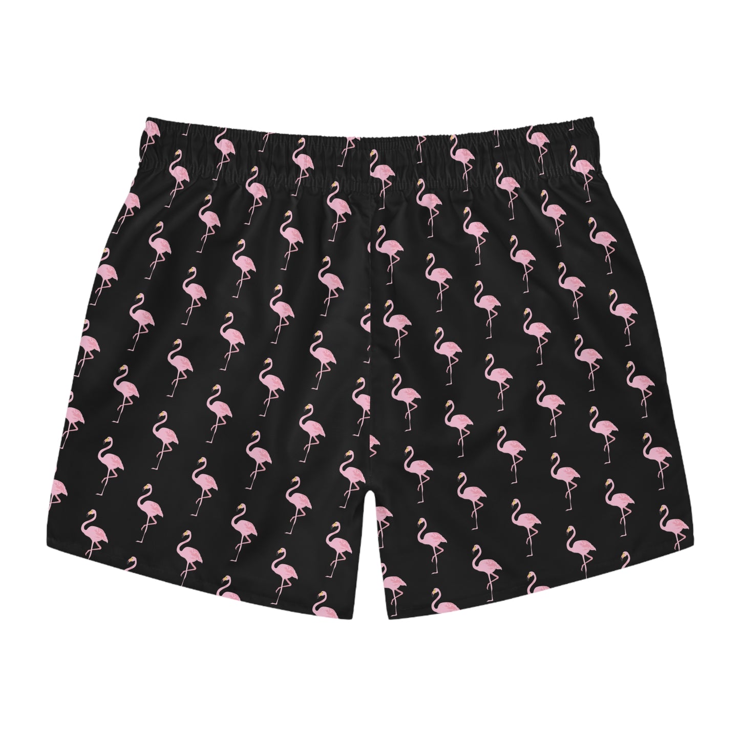 Adult Mens Swim Trunks Flamingo Pattern - Perfect for Summer Beach Days