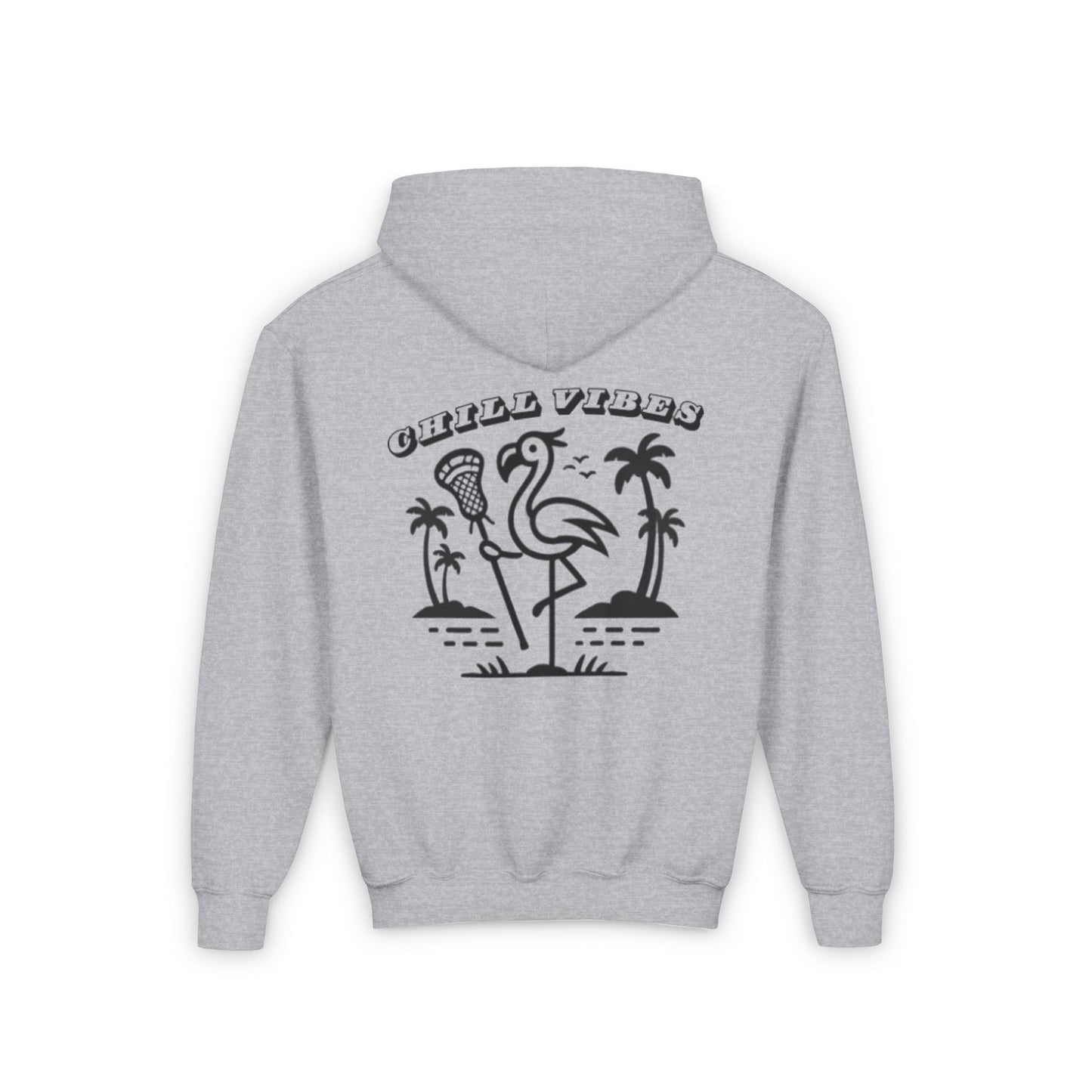 Chill Vibes Youth Sweatshirt - Fun Flamingo Design