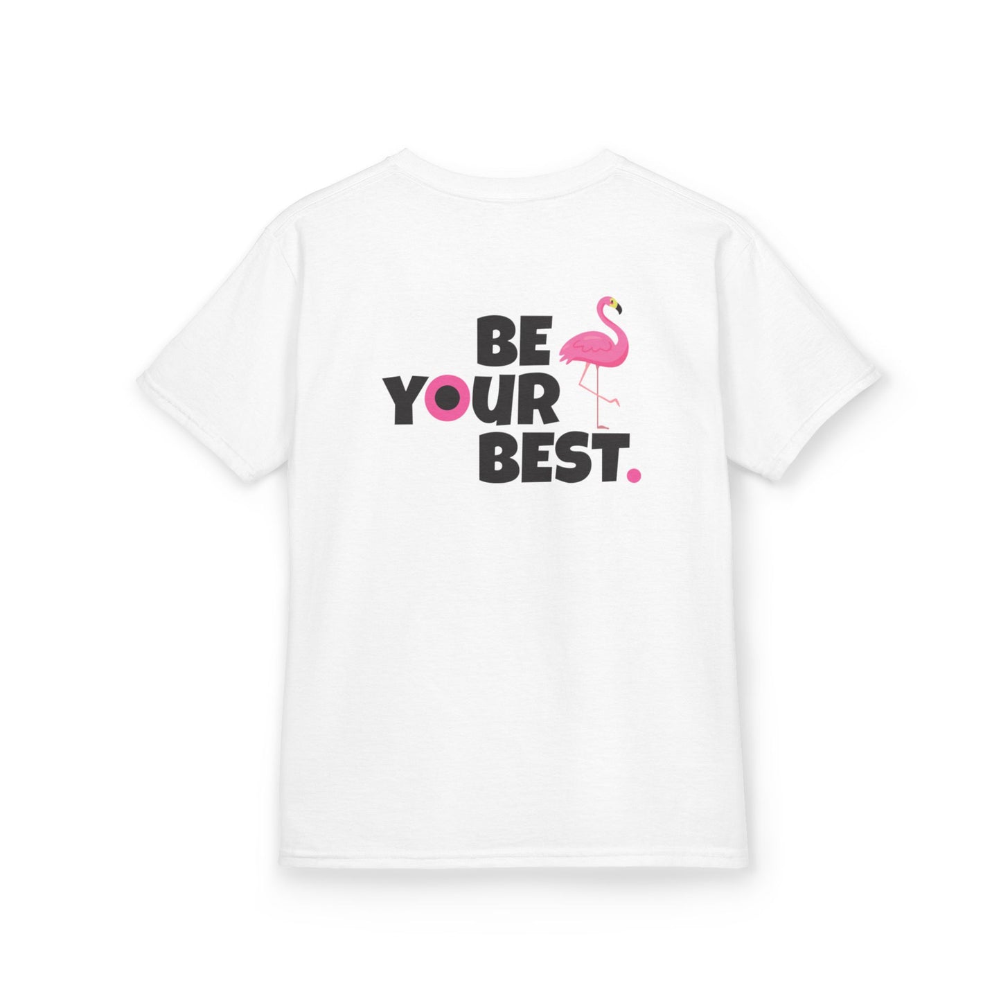 Inspirational Kids Flamingo Tee - "Be Your Best"