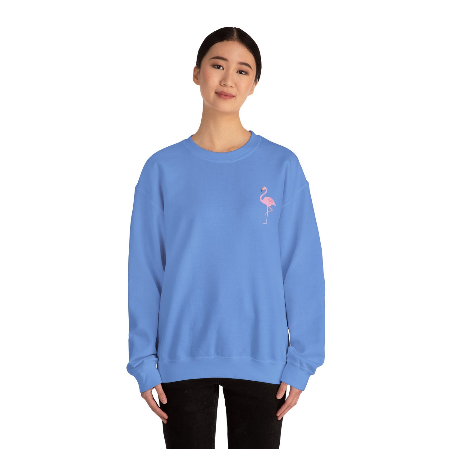 Flamingo Graphic Crewneck - 'Be Your Best' Adult Unisex Sweatshirt