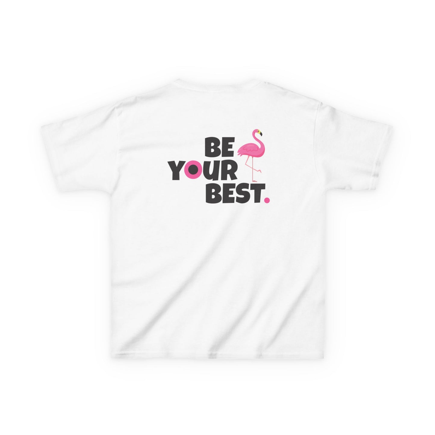 Inspirational Kids Flamingo Tee - "Be Your Best"