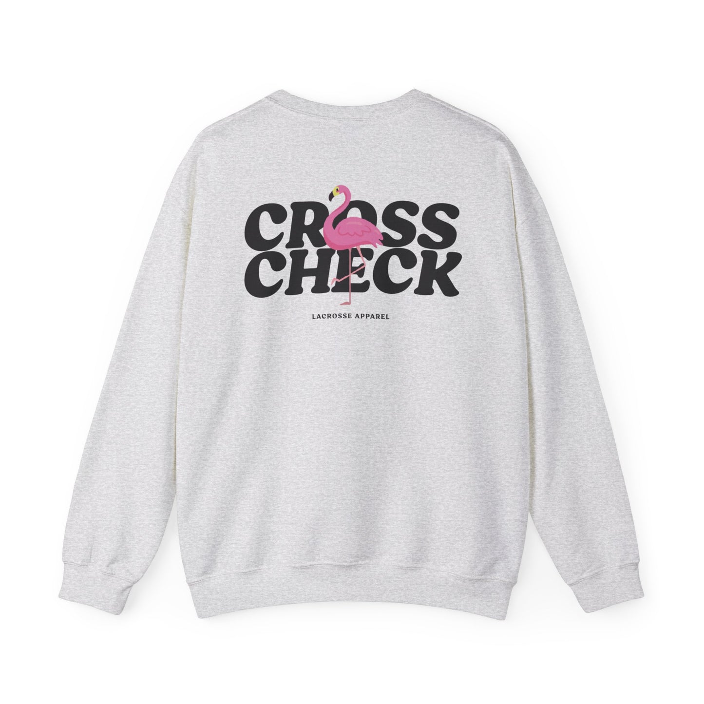 Flamingo Cross Check Lacrosse – Cozy Unisex Heavy Blend - Adult Unisex Sweatshirt