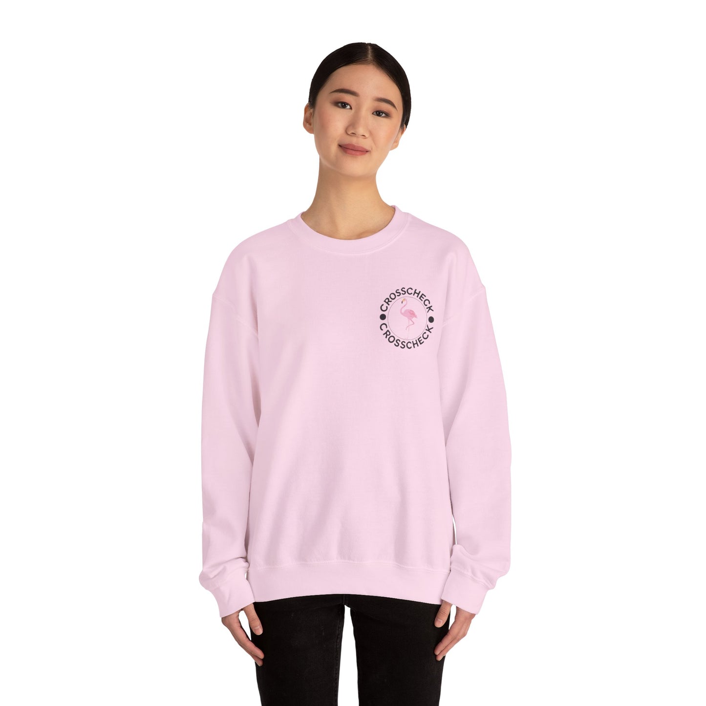 Unisex Flamingo Crewneck - 'Be Your Best' Design - Adult Unisex Sweatshirt