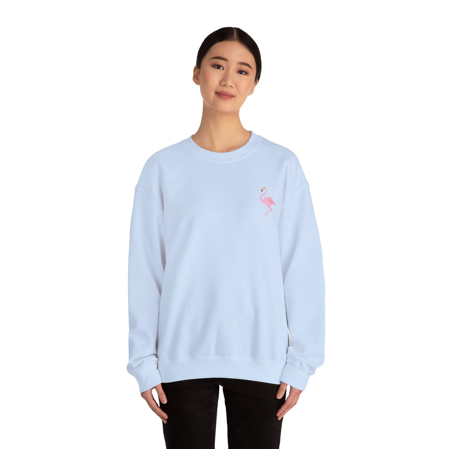 Flamingo Graphic Crewneck - 'Be Your Best' Adult Unisex Sweatshirt