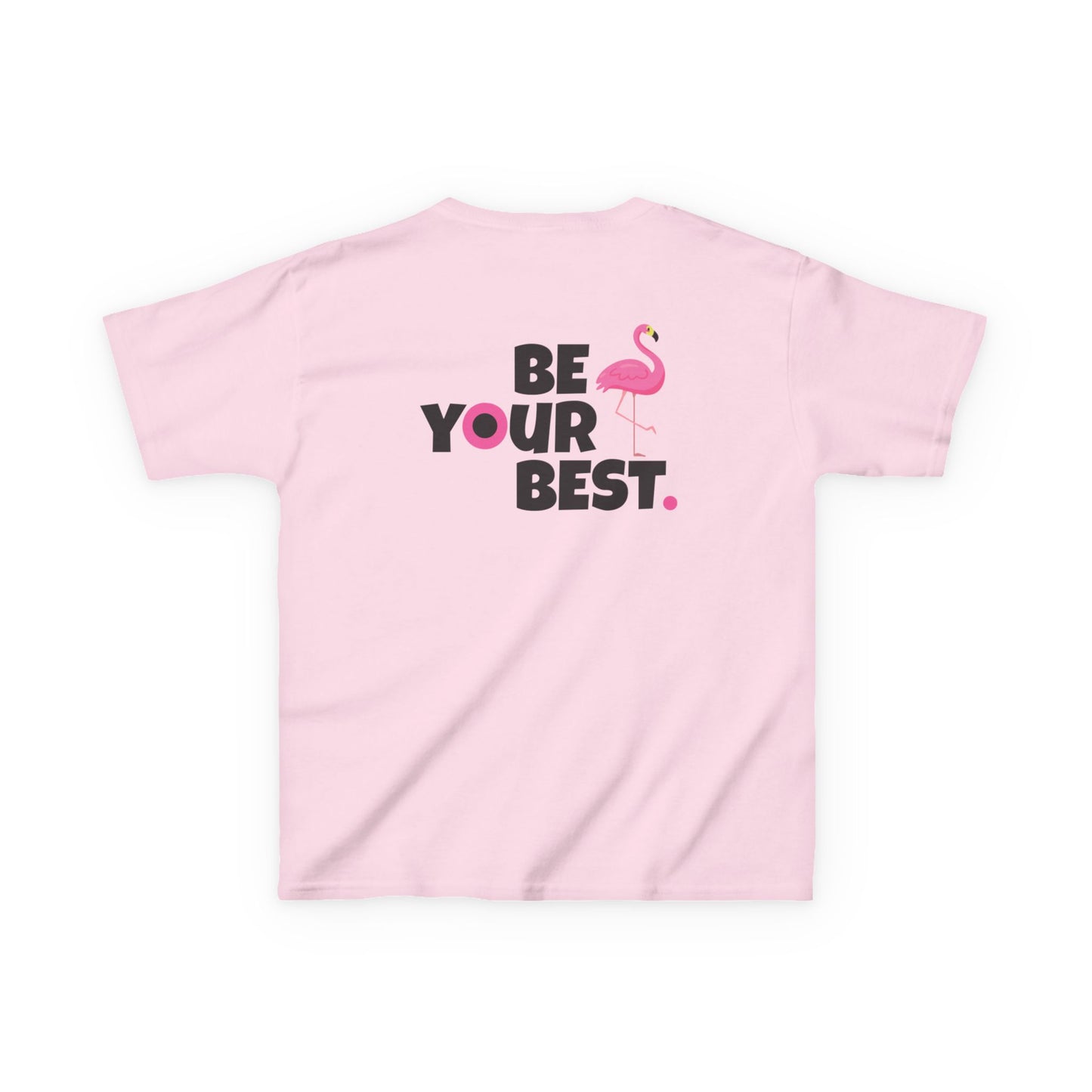 Inspirational Kids Flamingo Tee - "Be Your Best"