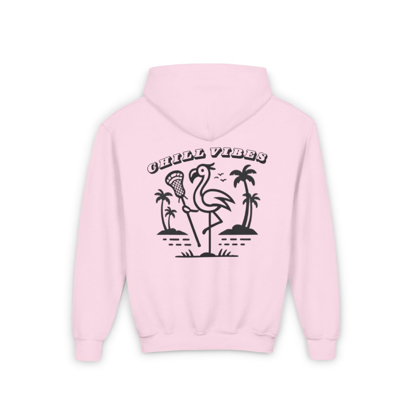 Chill Vibes Youth Sweatshirt - Fun Flamingo Design