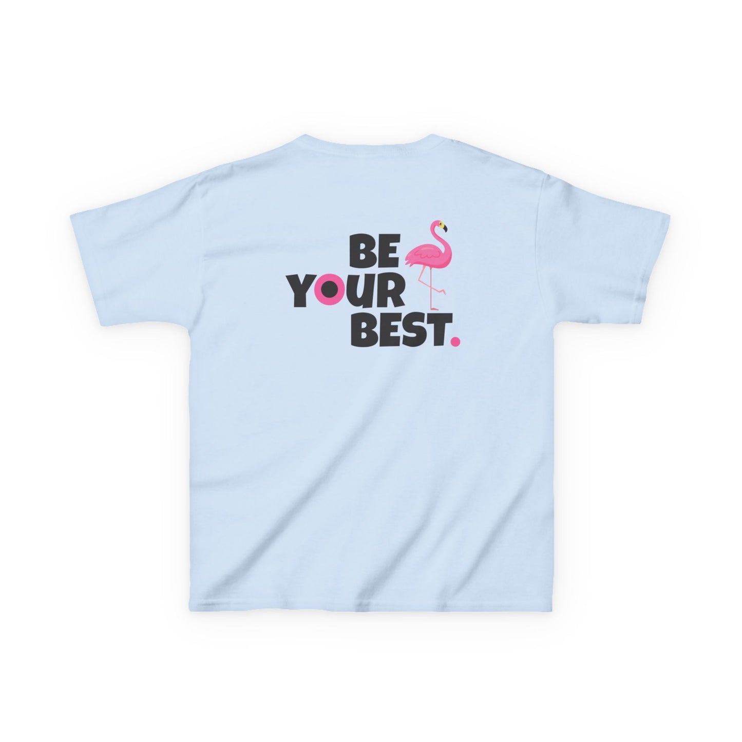 Inspirational Kids Flamingo Tee - "Be Your Best"