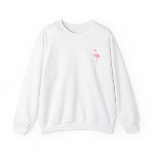 Flamingo Graphic Crewneck - 'Be Your Best' Adult Unisex Sweatshirt