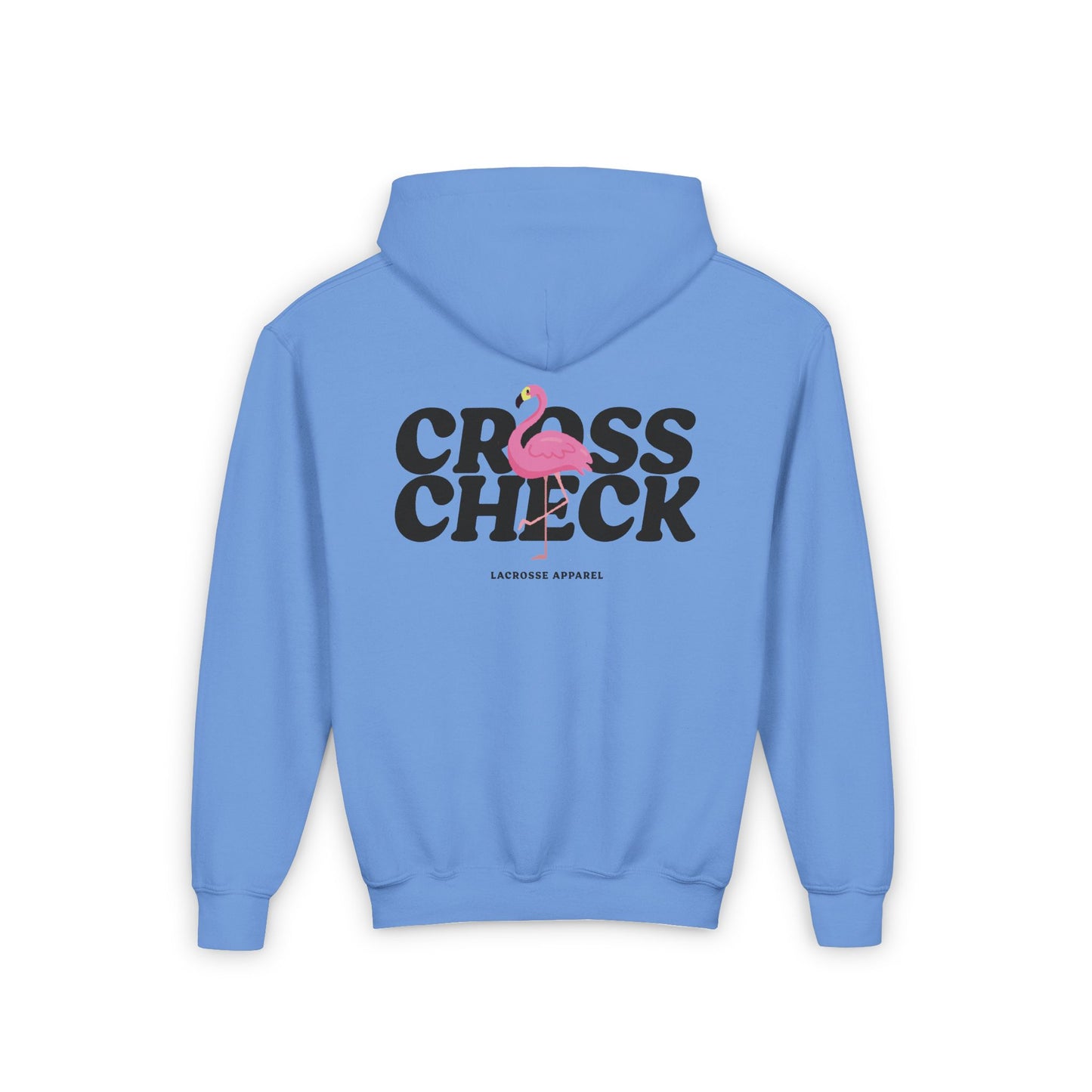 Youth Flamingo Cross Check Hoodie - Trendy Lacrosse Apparel