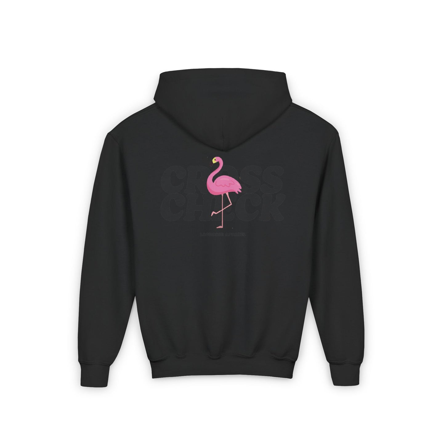 Youth Flamingo Cross Check Hoodie - Trendy Lacrosse Apparel