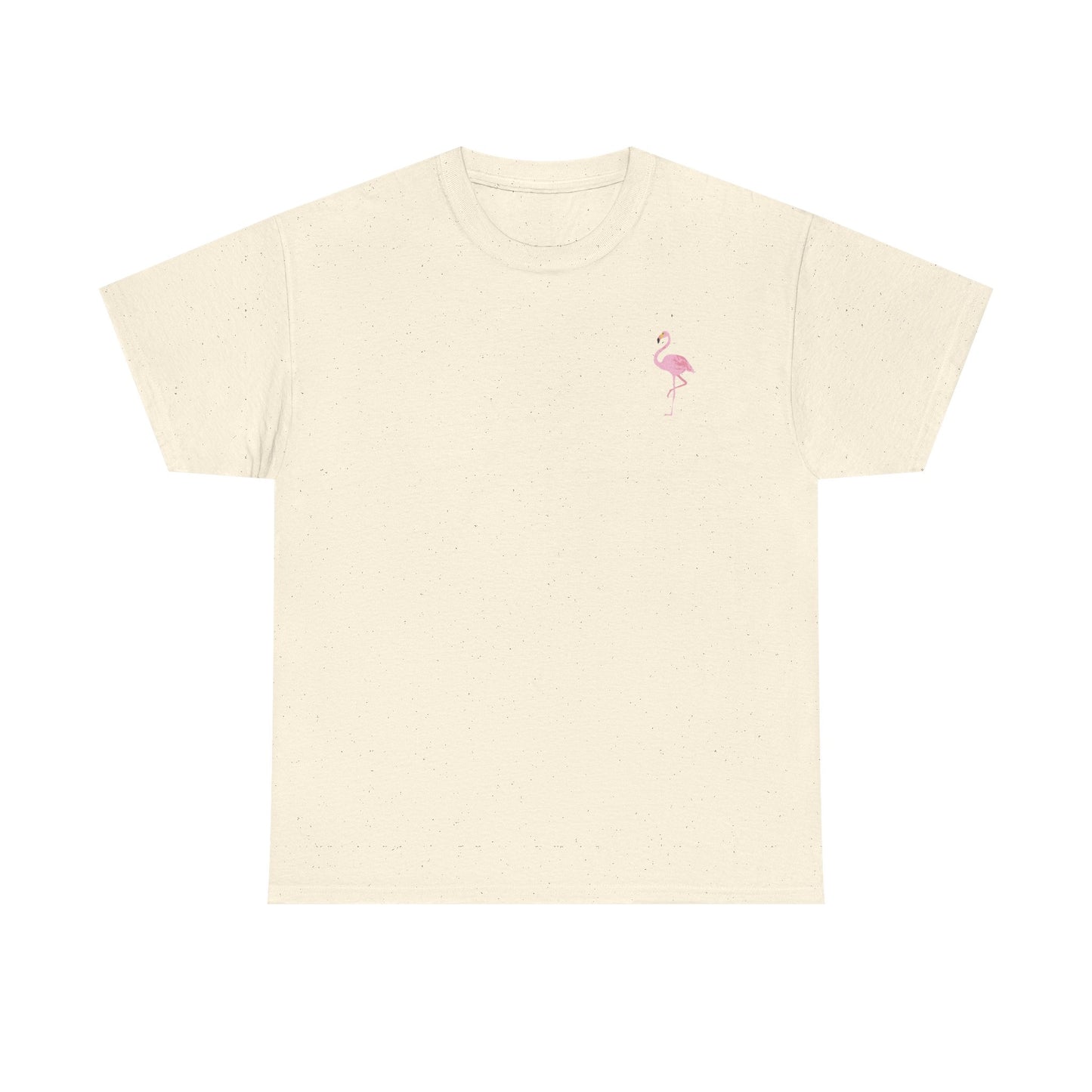 Unisex Heavy Cotton Tee - Cross Check Lacrosse Flamingo Design