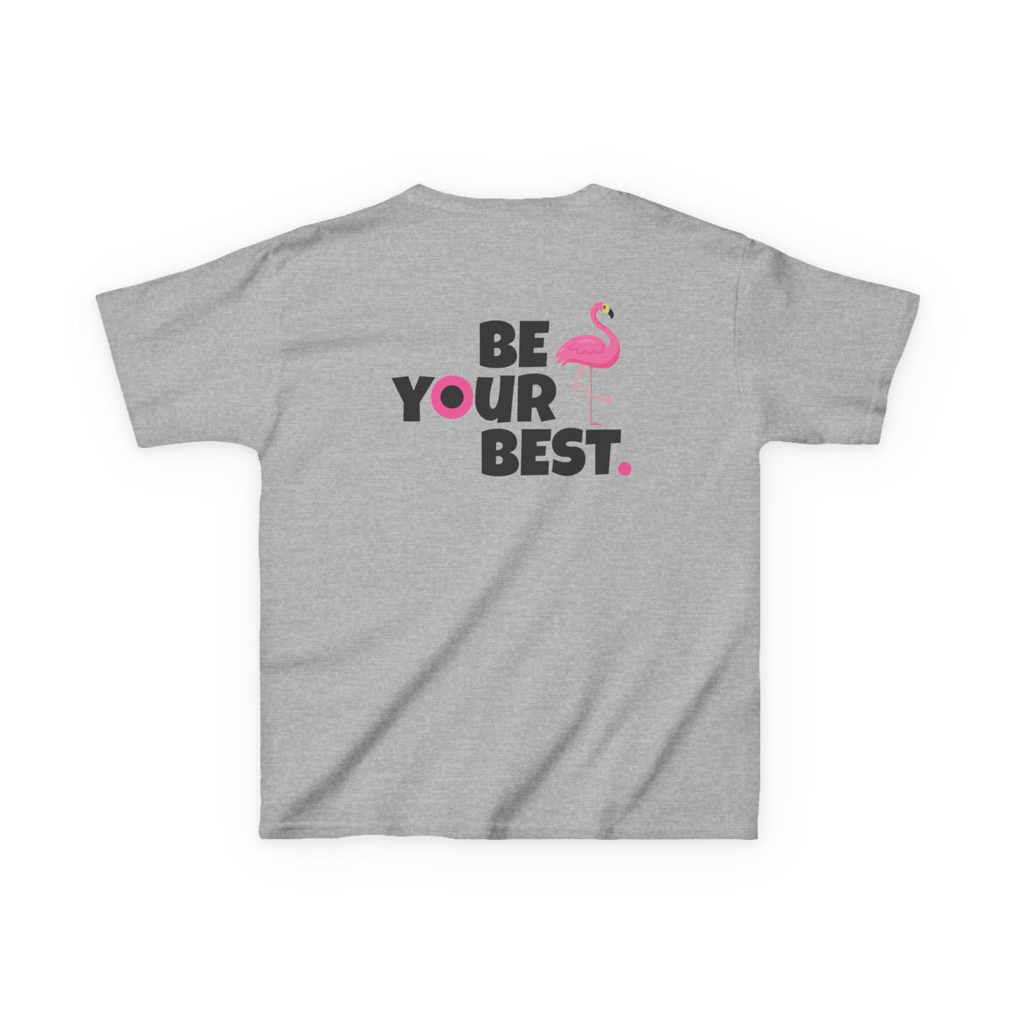 Inspirational Kids Flamingo Tee - "Be Your Best"