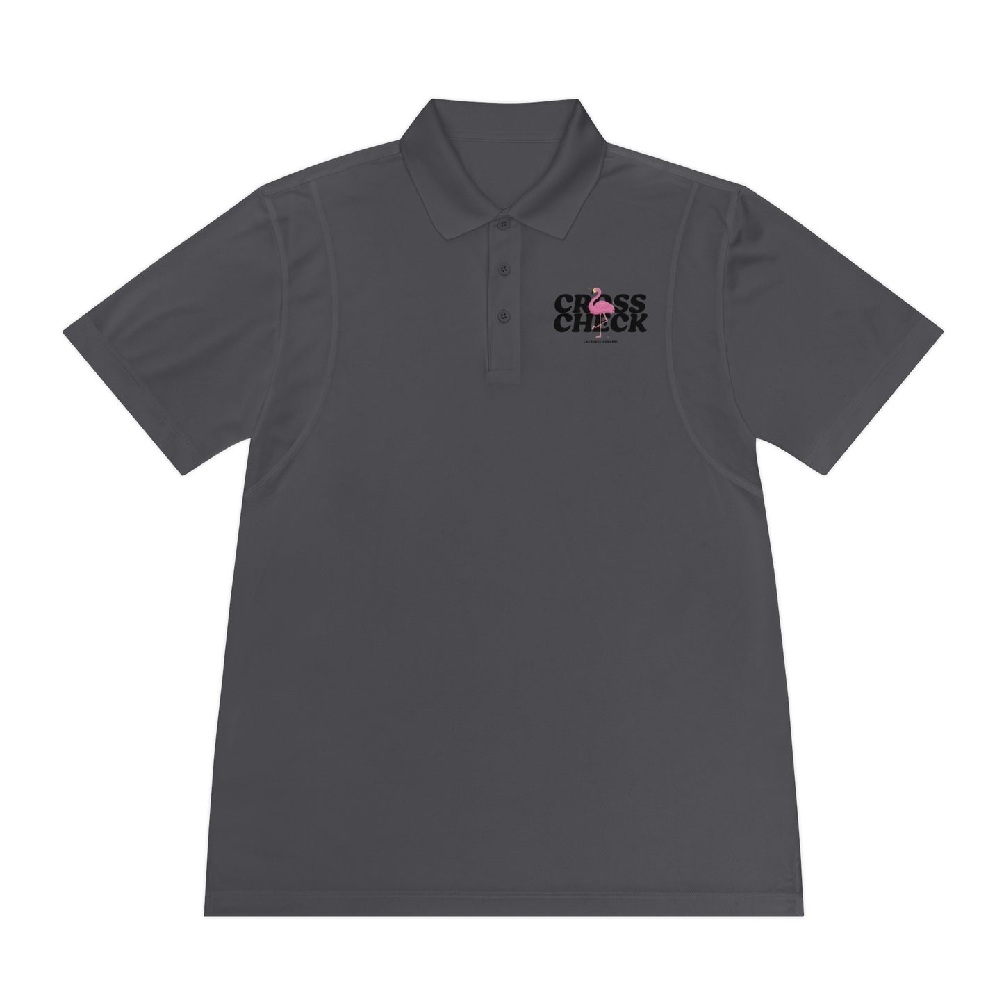 Men's Sport Polo Shirt - 'CROSS CHECK' Performance Tee for Active Wear