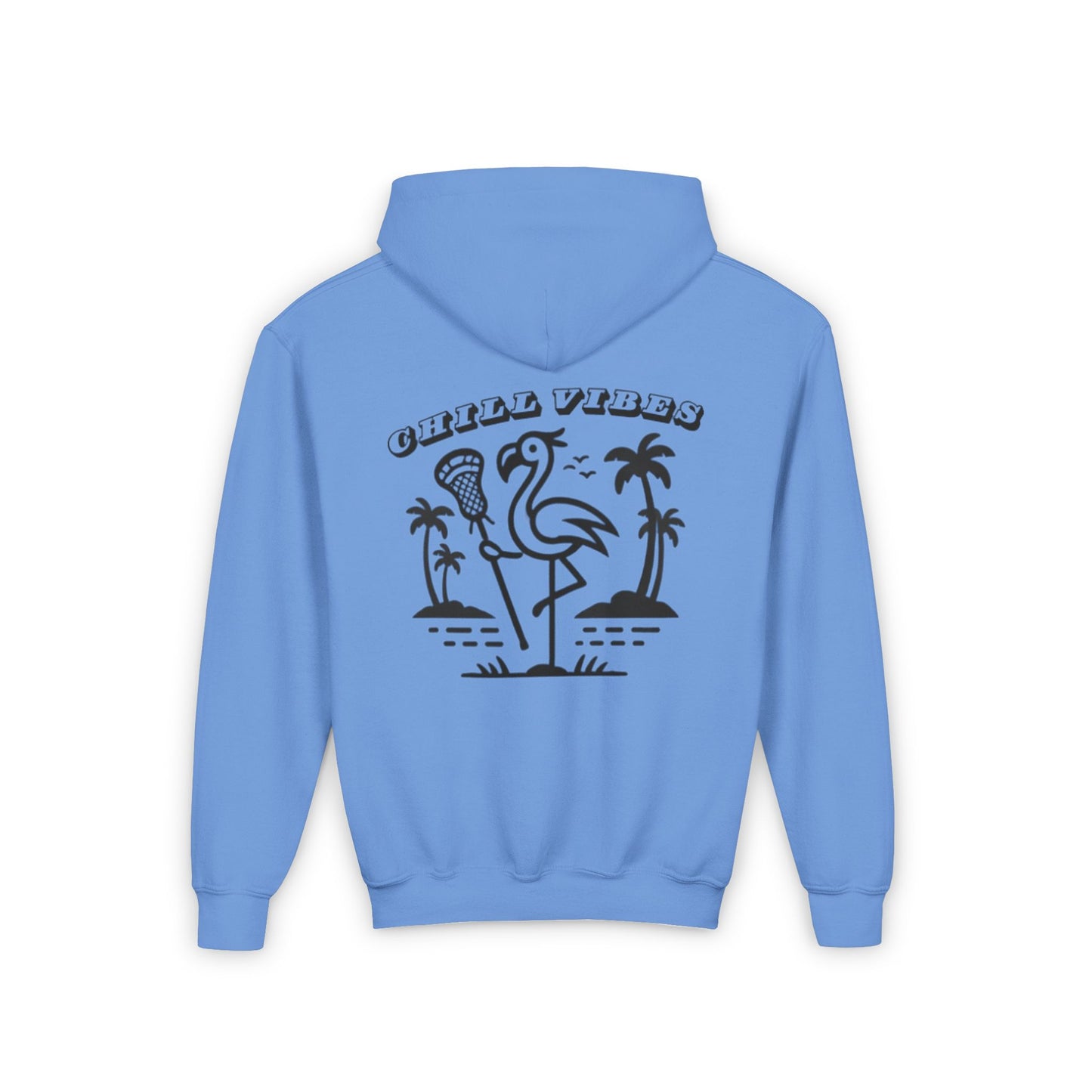 Chill Vibes Youth Sweatshirt - Fun Flamingo Design