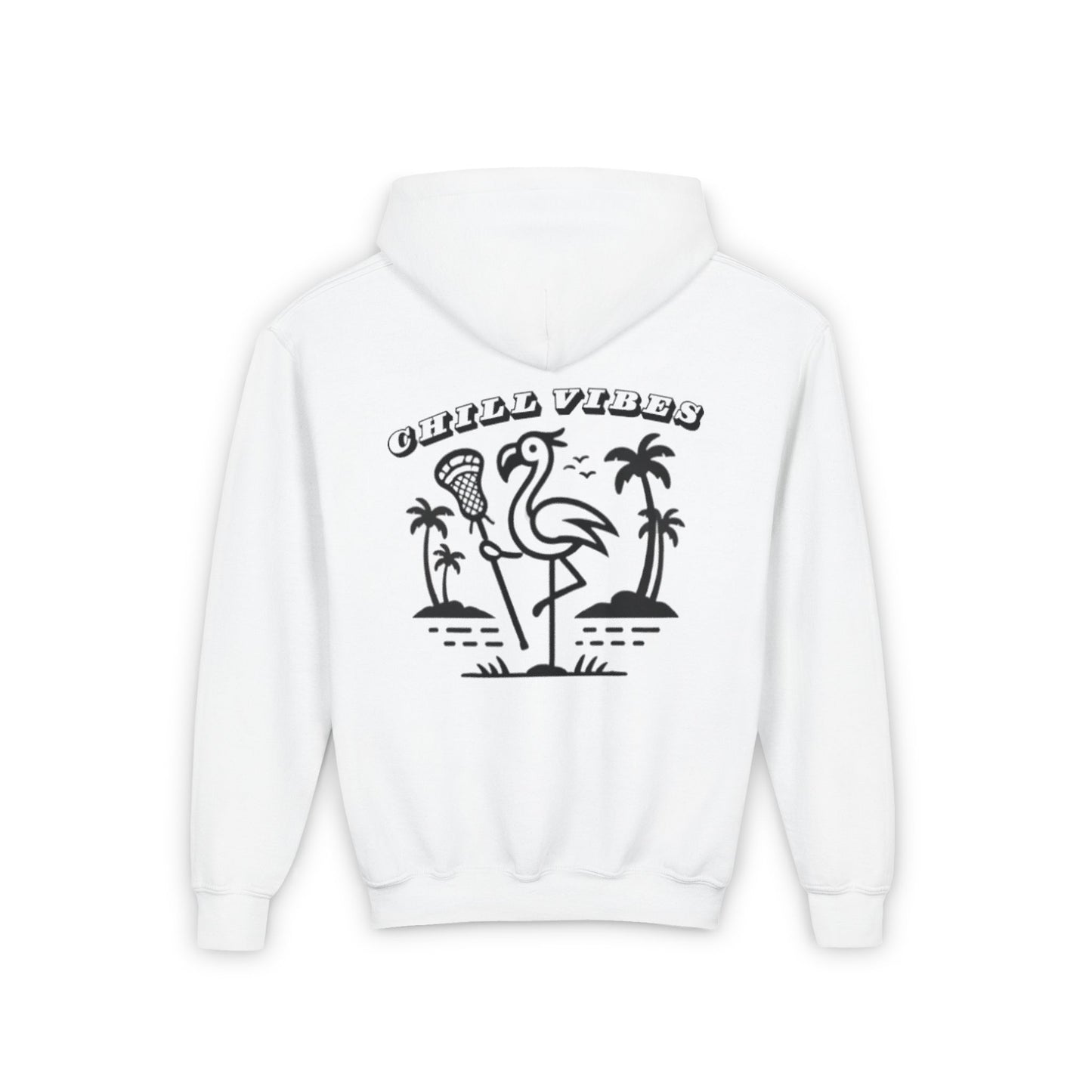 Chill Vibes Youth Sweatshirt - Fun Flamingo Design